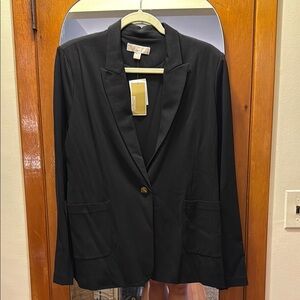 Black Blazer with Single Button